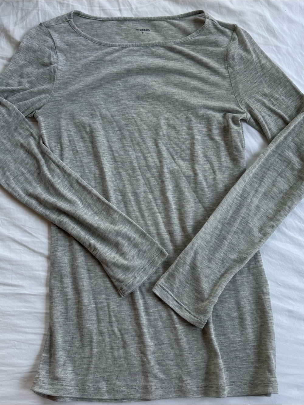 Tezenis boatneck long sleeve cashmere blend top